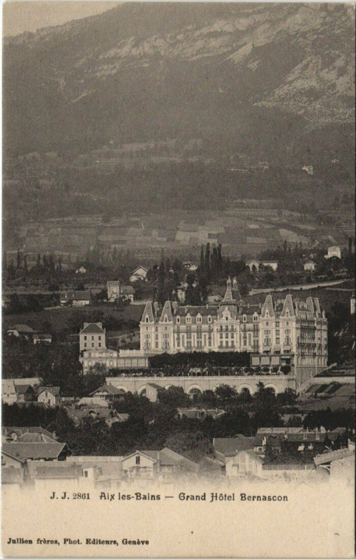 Carte postale ancienne J. J. 8426 Aix-les-Bains - La Chambotte et le Lac du Bourget à Aix-les-Bains