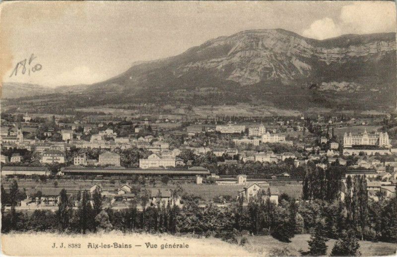 Carte postale ancienne J. J. 2861 Aix-les-Bains - Grand Hotel Bernascon à Aix-les-Bains