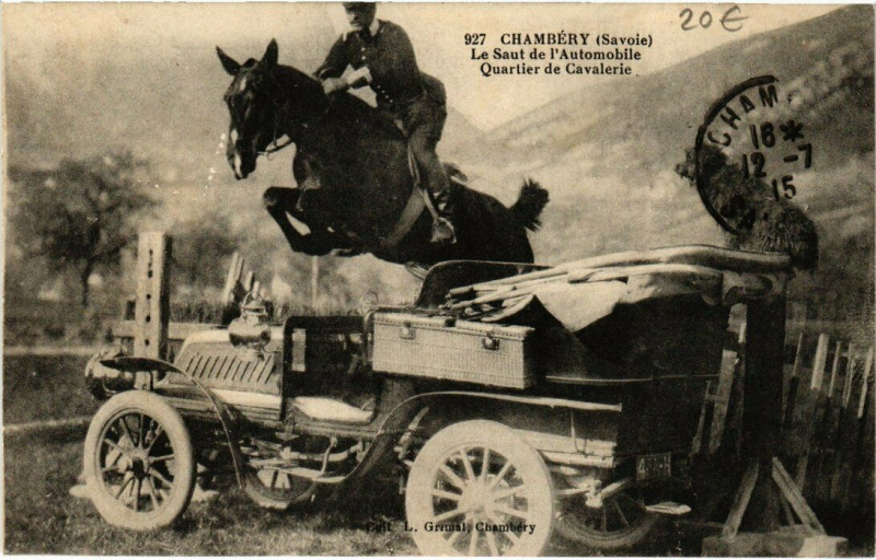 Carte postale ancienne Chambery - Le Saut de l'Automobile à Chambéry