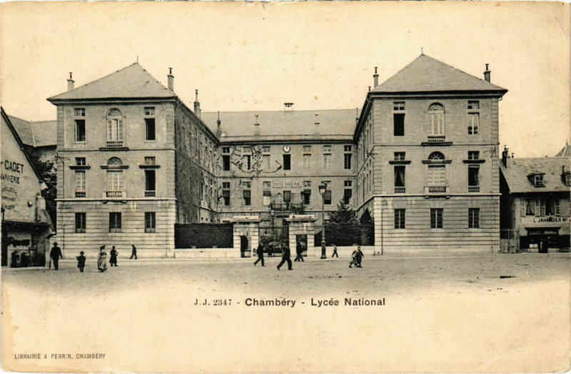 Carte postale ancienne Chambery - Lyces National à Chambéry