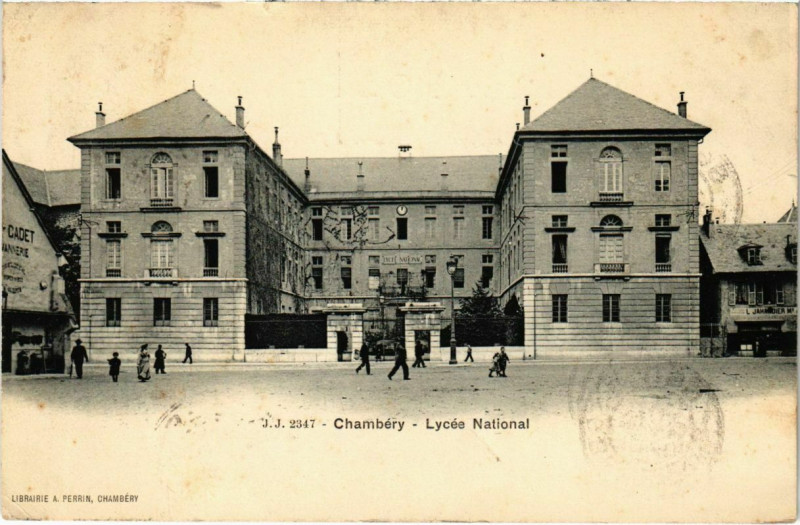 Carte postale ancienne Chambery - Lycée National à Chambéry