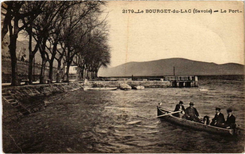 Carte postale ancienne Le Bourget-du-Lac - Le Port au Bourget-du-Lac