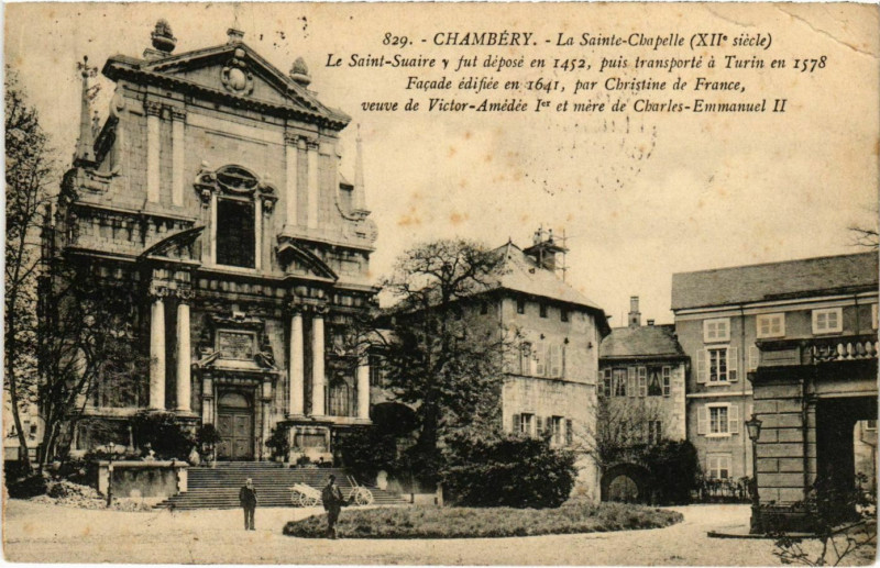 Carte postale ancienne Chambéry Le St. Chapelle à Chambéry