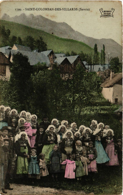 Carte postale ancienne Saint-Colomban-Des-Villards - Scene à Saint-Colomban-des-Villards