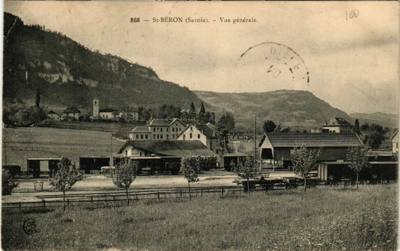 Carte postale ancienne Saint-Beron - Saint-Beron - Vue générale à Saint-Béron