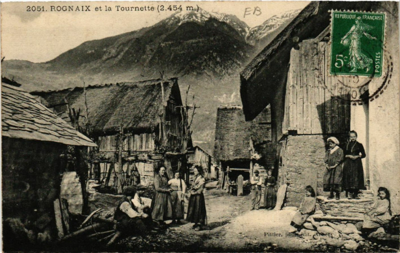 Carte postale ancienne Rognaix et la Tounette à Rognaix