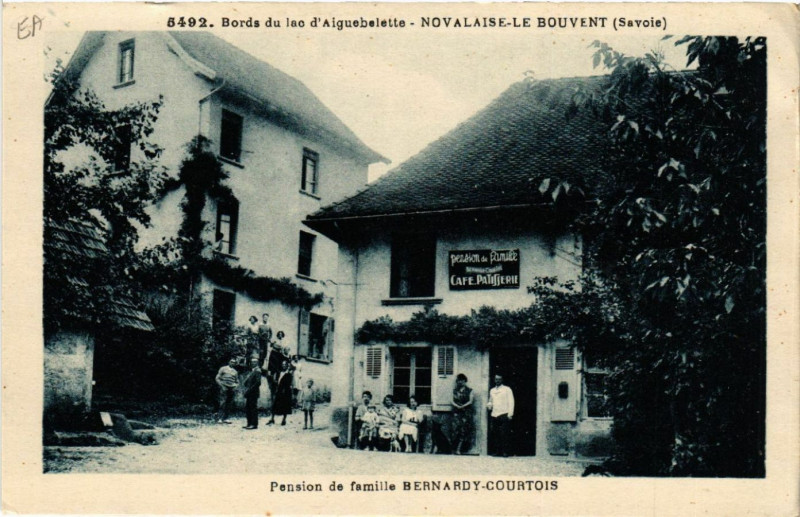 Carte postale ancienne Novalaise - Novalaise-Le Bouvent - Pension de Famille à Novalaise