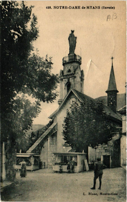 Carte postale ancienne Myans - N.-D. de Myans à Myans