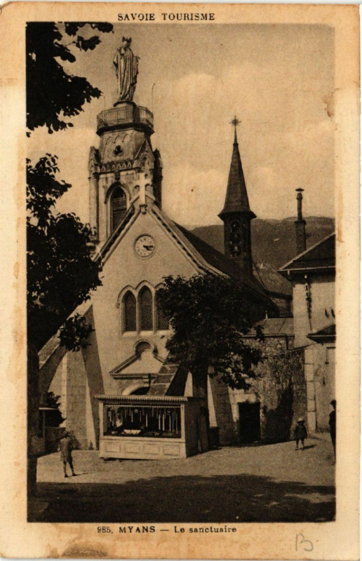 Carte postale ancienne Myans - Le Sanctuaire à Myans