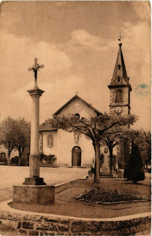 Carte postale ancienne Mouxy - Env. d'Aix-les-Bains - Eglise de Mouxy à Mouxy