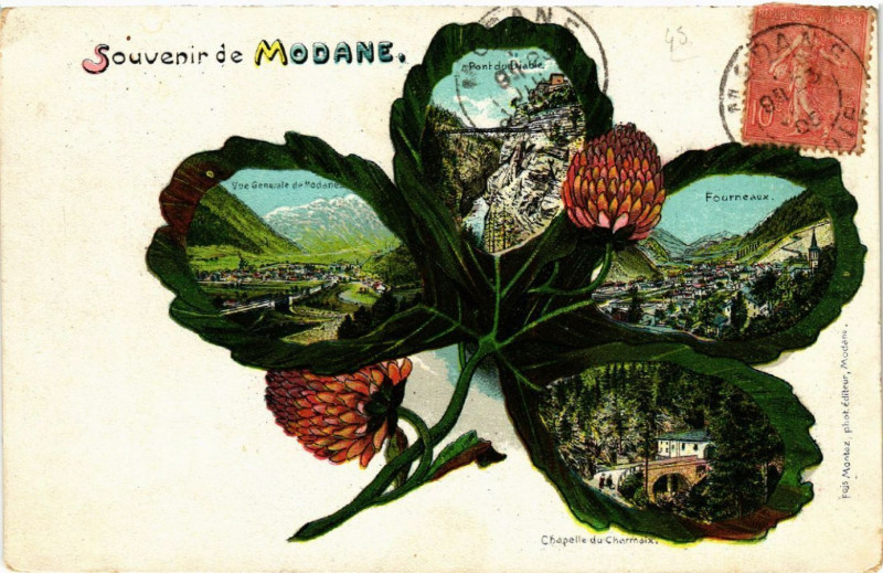 Carte postale ancienne Modane - Scenes à Modane