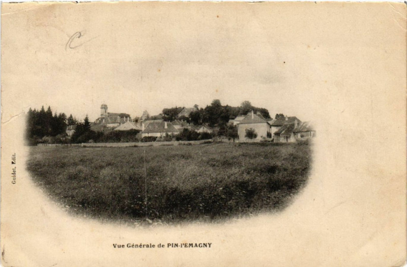 Carte postale ancienne Vue générale de Pin-l'Emagny