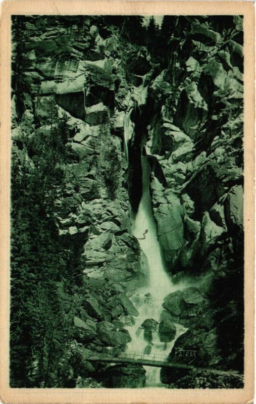Carte postale ancienne Pralognan-la-Vanoise - Cascade de la Fraiche à Pralognan-la-Vanoise
