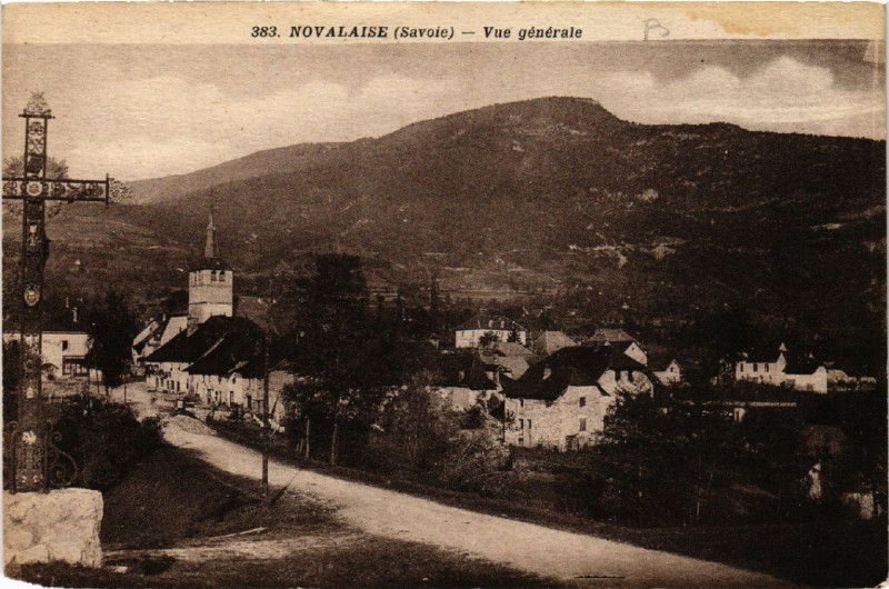 Carte postale ancienne Novalaise - Vue générale à Novalaise