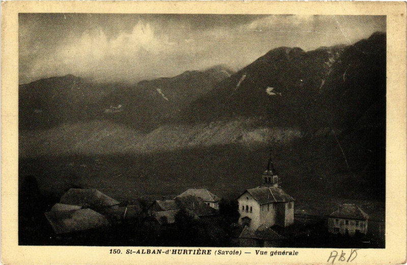 Carte postale ancienne Saint-Alban-d'Hurtiere - Vue générale