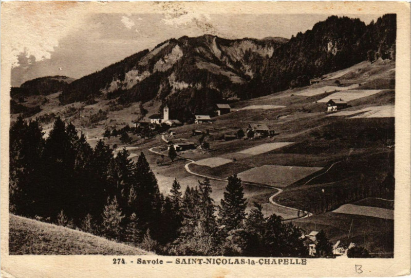 Carte postale ancienne Savoie - Saint-Nicolas-la-Chapelle à La Chapelle