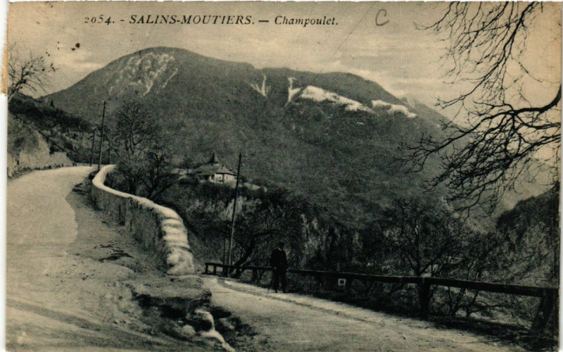 Carte postale ancienne Salins-Moutiers - Champoulet à Moûtiers