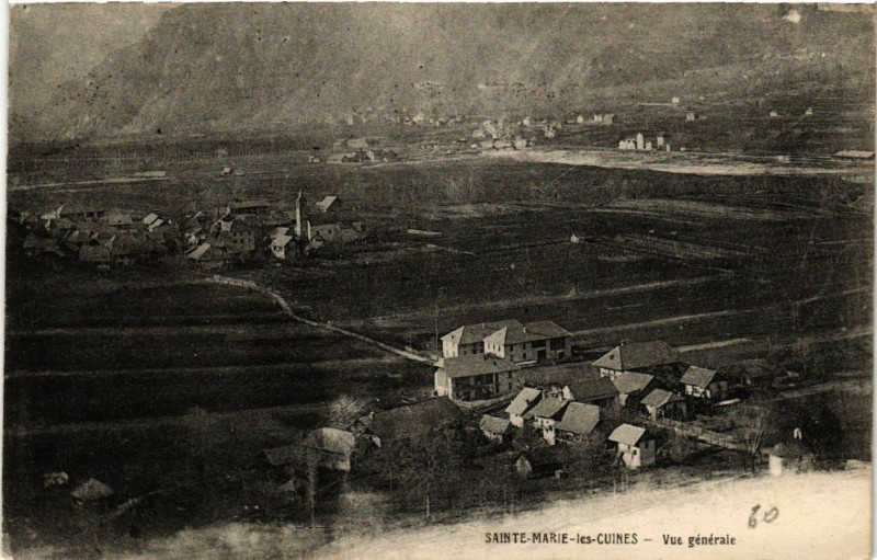 Carte postale ancienne Sainte-Marie-les-Cuines - Vue générale