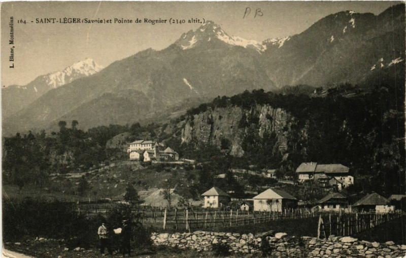 Carte postale ancienne Saint-Leger et Pointe de Rognier (22340 alt.)