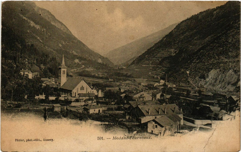 Carte postale ancienne Modane-Forneaux à Modane