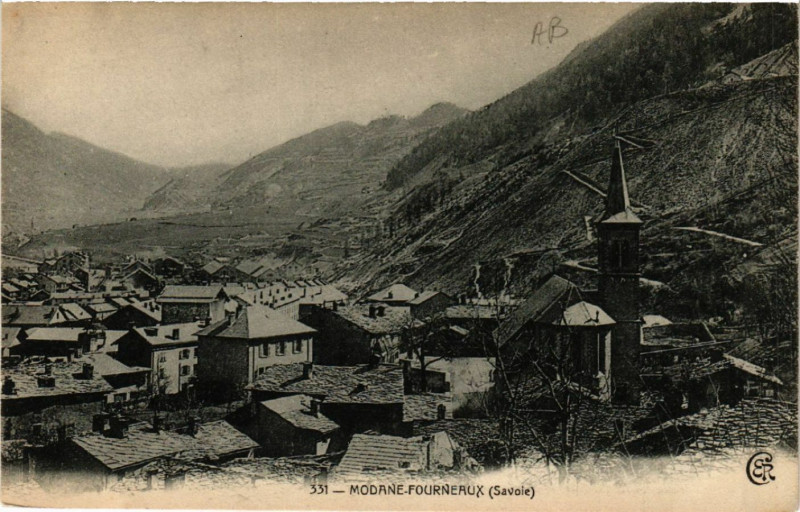 Carte postale ancienne Modane - Fourneaux à Modane