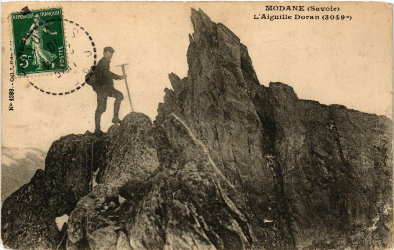 Carte postale ancienne Modane - L'Aiguille Doran (3049 m) à Modane