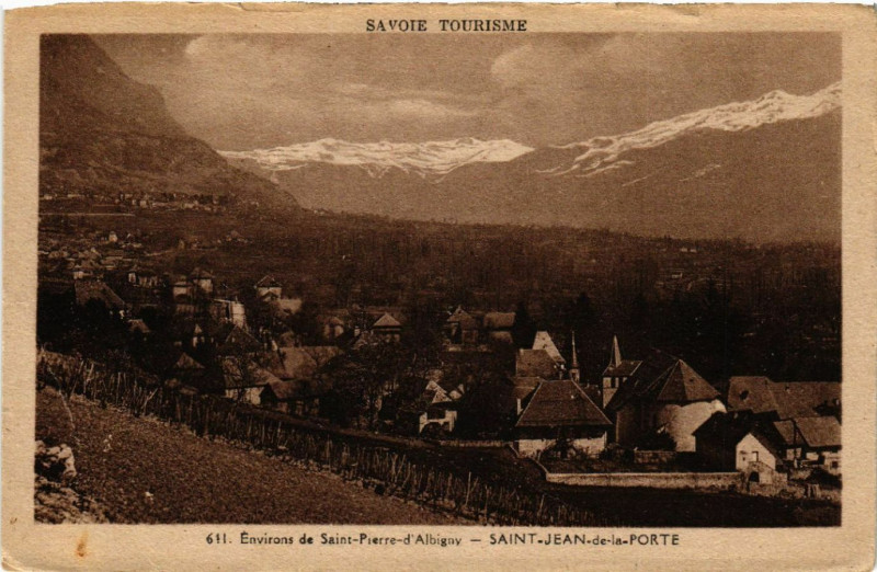 Carte postale ancienne Env. de Saint-Pierre-d'Albigny - Saint-Jean-de-la-Porte à Saint-Jean-de-la-Porte