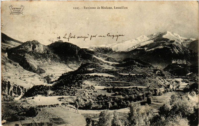 Carte postale ancienne Env. de Modane - Lesseillon à Modane