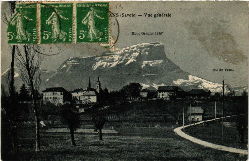 Carte postale ancienne Myans - Vue générale à Myans