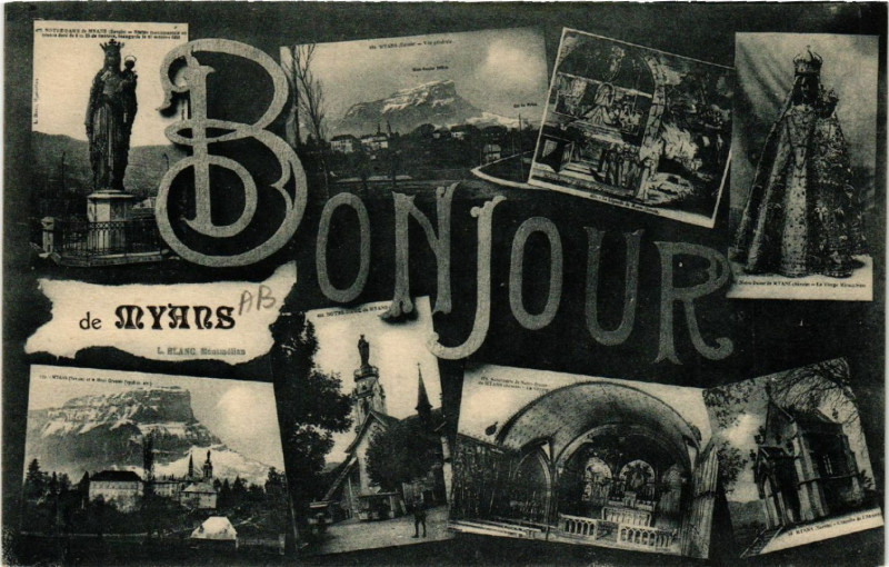 Carte postale ancienne Bonjour de Myans à Myans