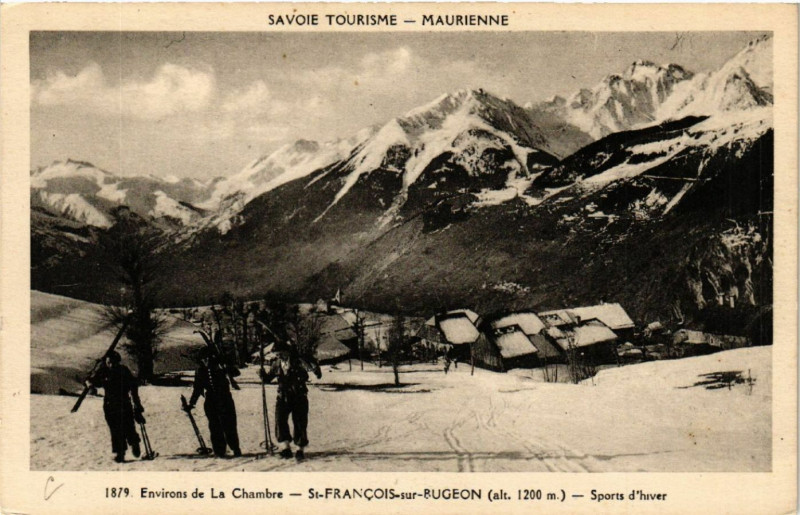Carte postale ancienne Env. de la Chambre - Saint-FRANCois-sur-Pugeon (alt 1200 m) à La Chambre