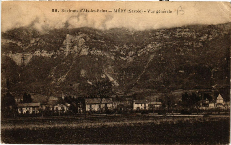 Carte postale ancienne Env. d'Aix-les-Bains - Mery - Vue générale à Méry