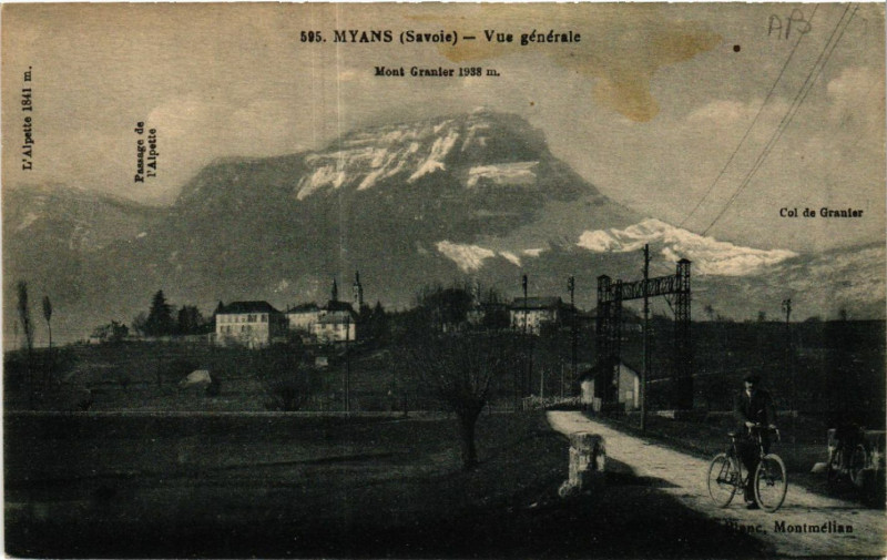 Carte postale ancienne Myans - Vue générale à Myans