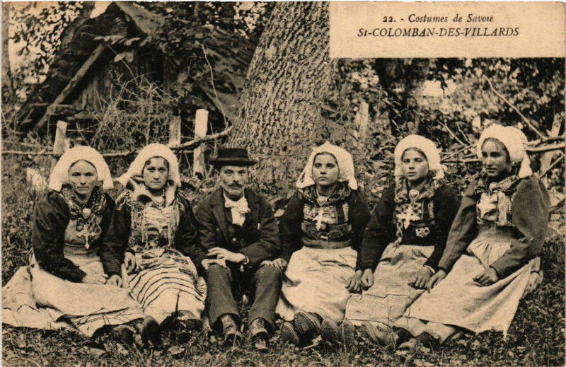 Carte postale ancienne Costumes de Savone - Saint-Colomban-des-Villards à Saint-Colomban-des-Villards