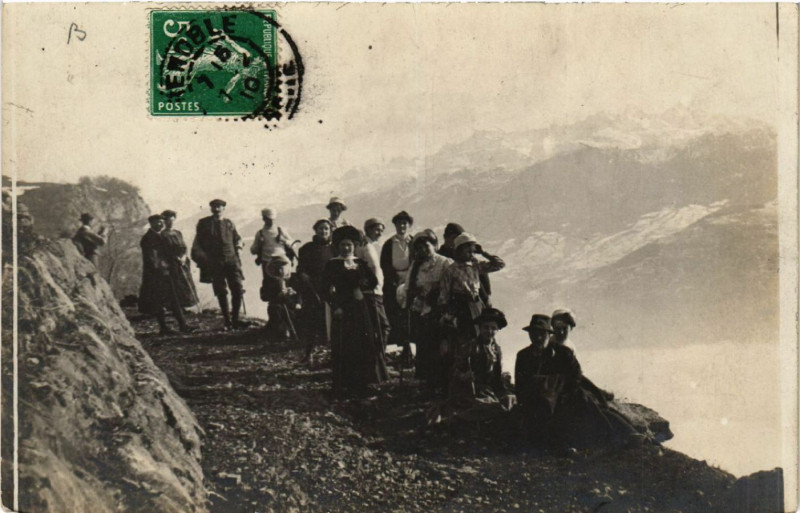 Carte postale ancienne Souvenir de Saint-Bernard - 16/1/1910