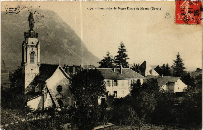 Carte postale ancienne Sanctuaire de N.-D. de Myans à Myans