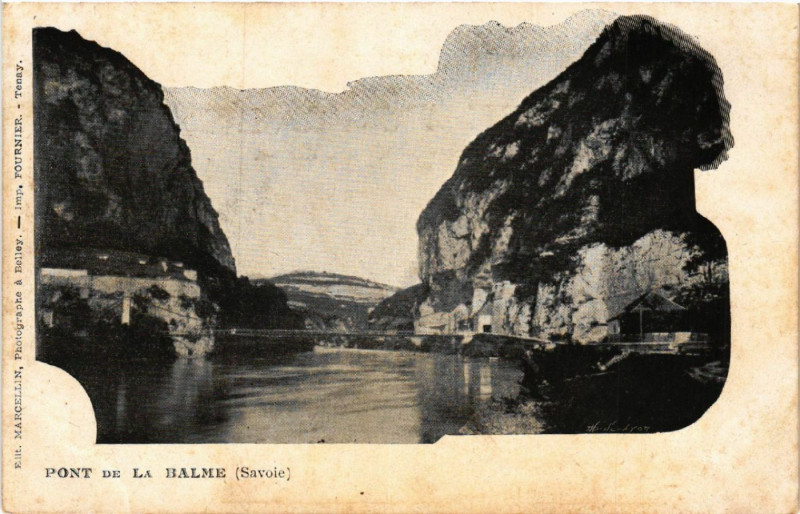 Carte postale ancienne Pont de la Balme à La Balme