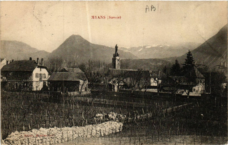 Carte postale ancienne Myans à Myans