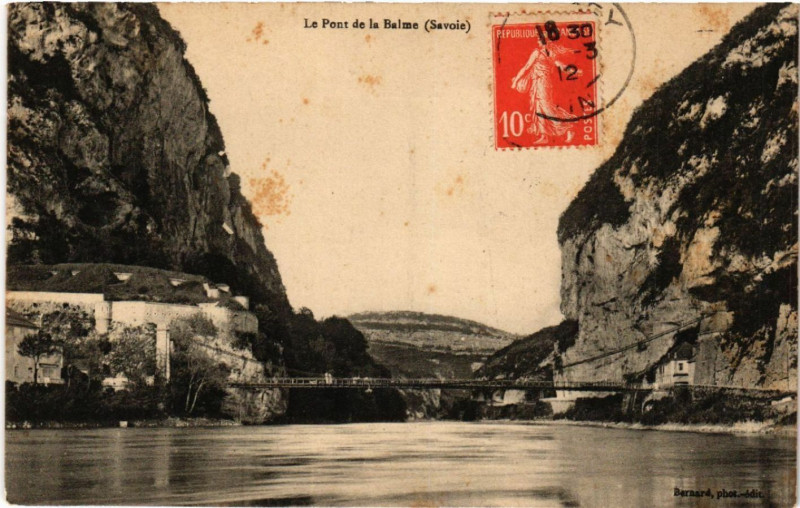 Carte postale ancienne Le Pont de la Balme à La Balme