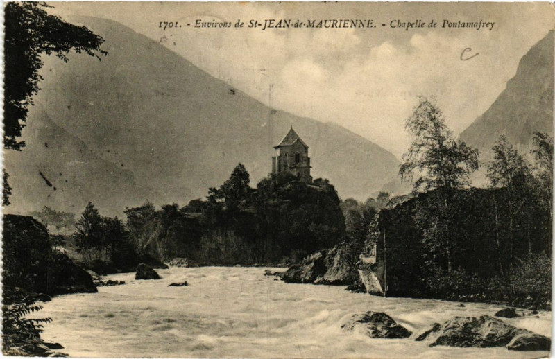 Carte postale ancienne Env. de Saint-Jean-de-Maurienne - Chapelle de Pontamafrey à Saint-Jean-de-Maurienne
