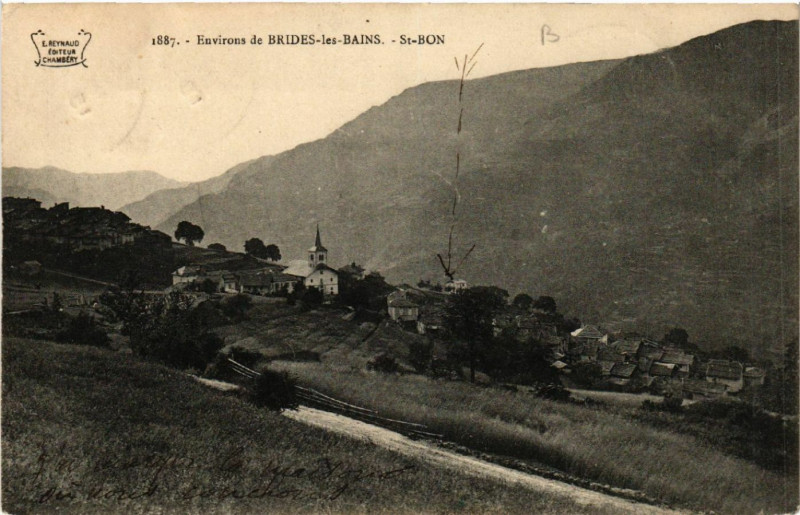 Carte postale ancienne Env. de Brides-les-Bains - St-Bon à Brides-les-Bains