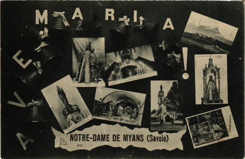 Carte postale ancienne Ave Maria - N.-D. de Myans à Myans