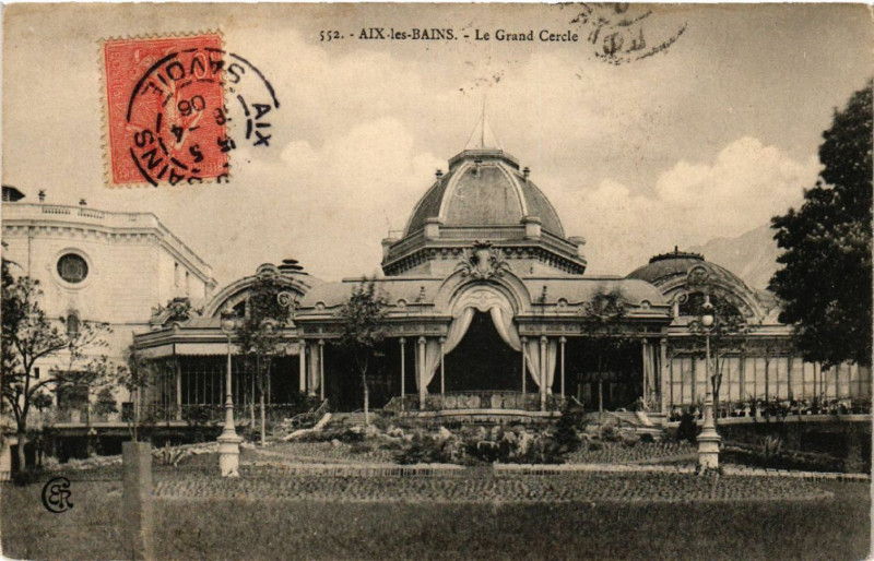 Carte postale ancienne Aix-les-Bains - Le Grand Cercle à Aix-les-Bains