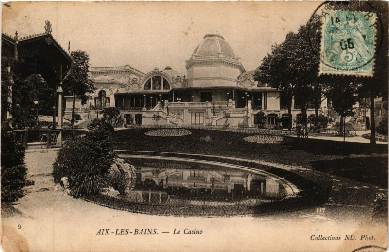Carte postale ancienne Aix-les-Bains - Le Casino à Aix-les-Bains
