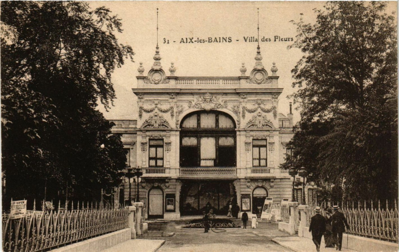 Carte postale ancienne Aix-les-Bains - Villa des Fleurs à Aix-les-Bains