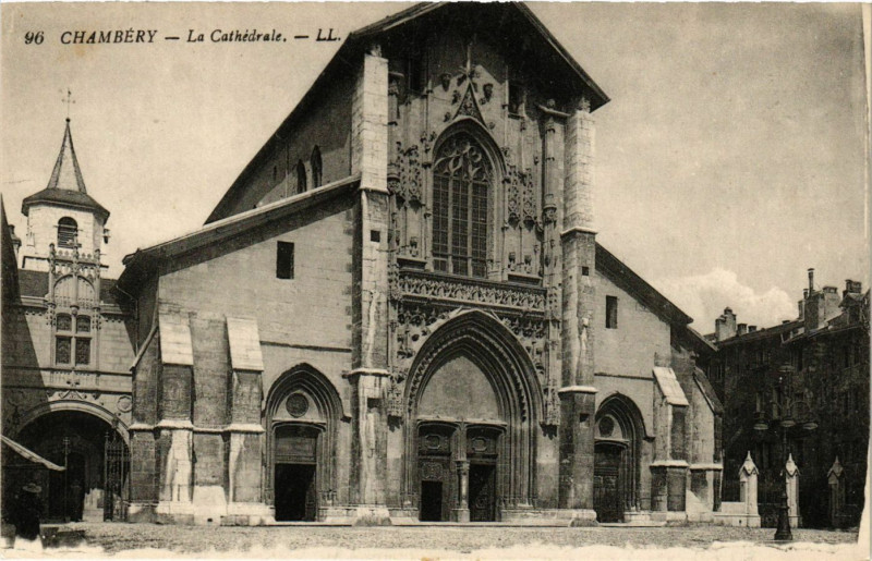 Carte postale ancienne Chambery - La Cathedrale à Chambéry