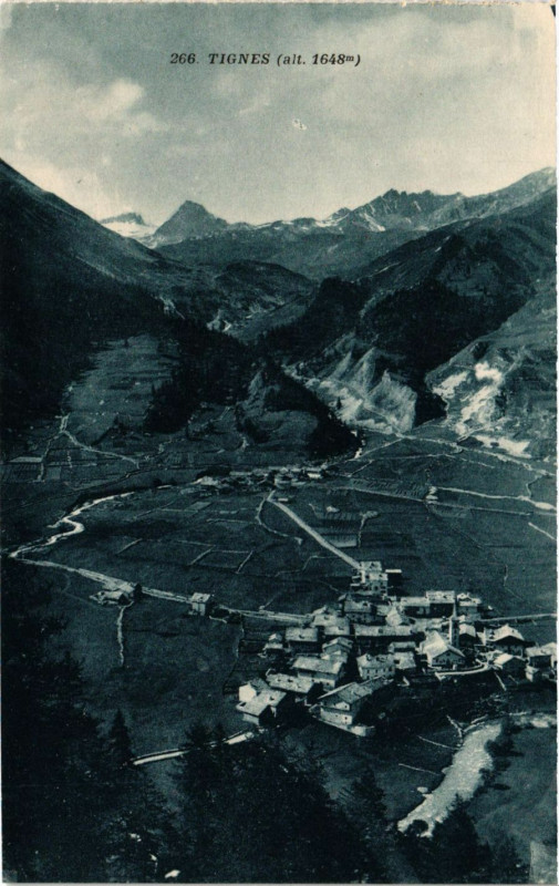 Carte postale ancienne Tignes (alt. 1648 m) à Tignes
