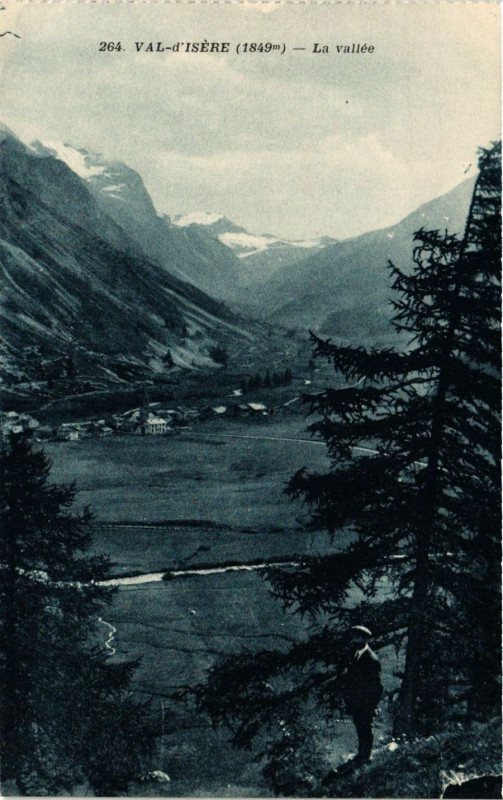 Carte postale ancienne Val d'Isere (alt 1849 m) - La vallée