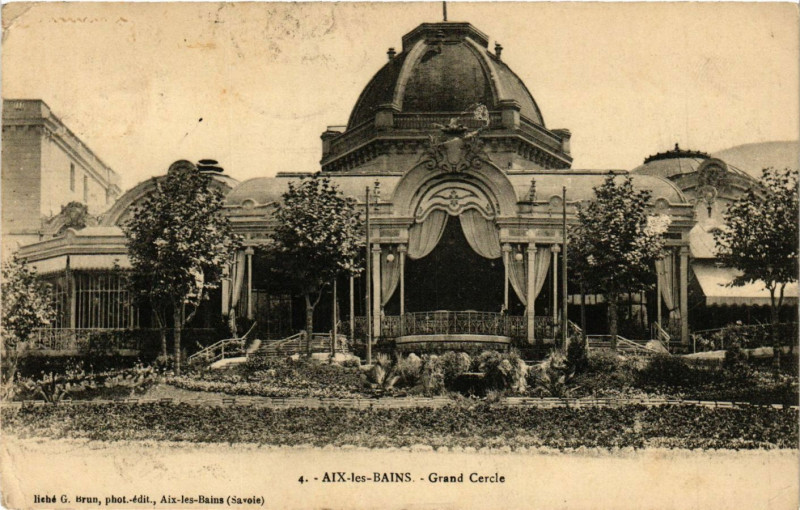 Carte postale ancienne Aix-les-Bains - Grand Cercle à Aix-les-Bains