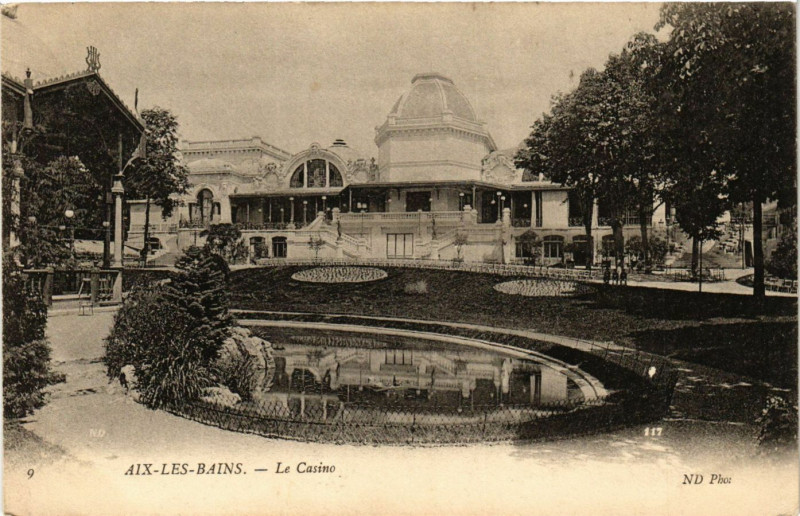 Carte postale ancienne Aix-les-Bains - Le Casino à Aix-les-Bains